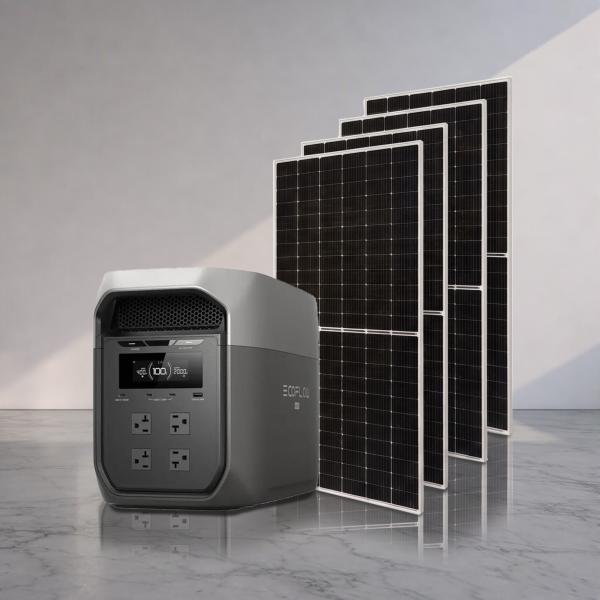 Combo de Ecoflow delta 3 Max con Panel solar de 550w