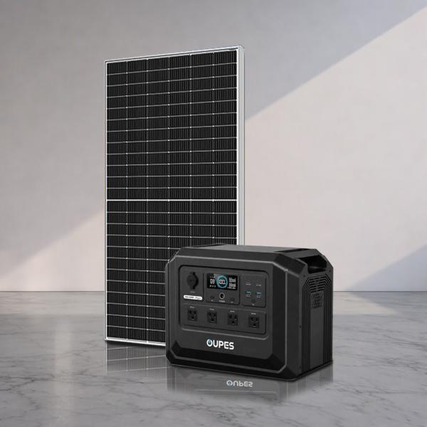 Combo de estación Oupes y panel de 550 w